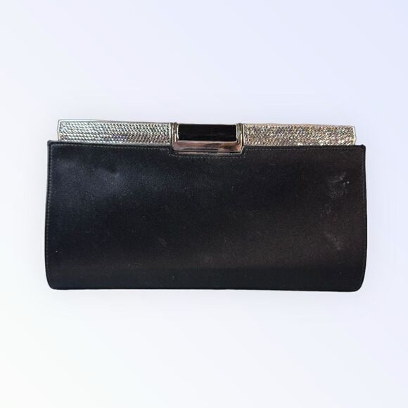 Judith Leiber Jeweled Satin Clutch - Picture 2 of 11